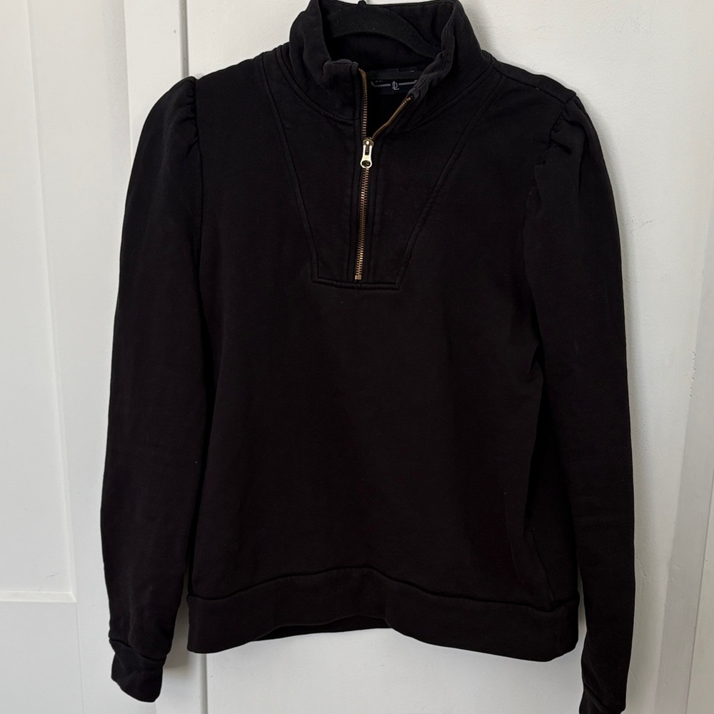 Duffield Lane Chocolate Brown Quarter-Zip Pullover
